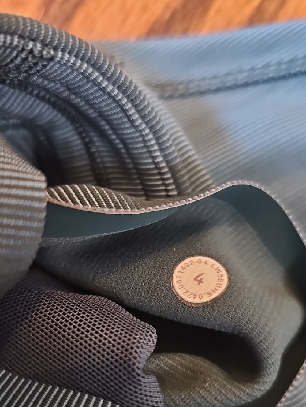 lululemon athletica Base Pace High-Rise Ribbed Leggings Tights in Teal Green - Picture 6 of 11